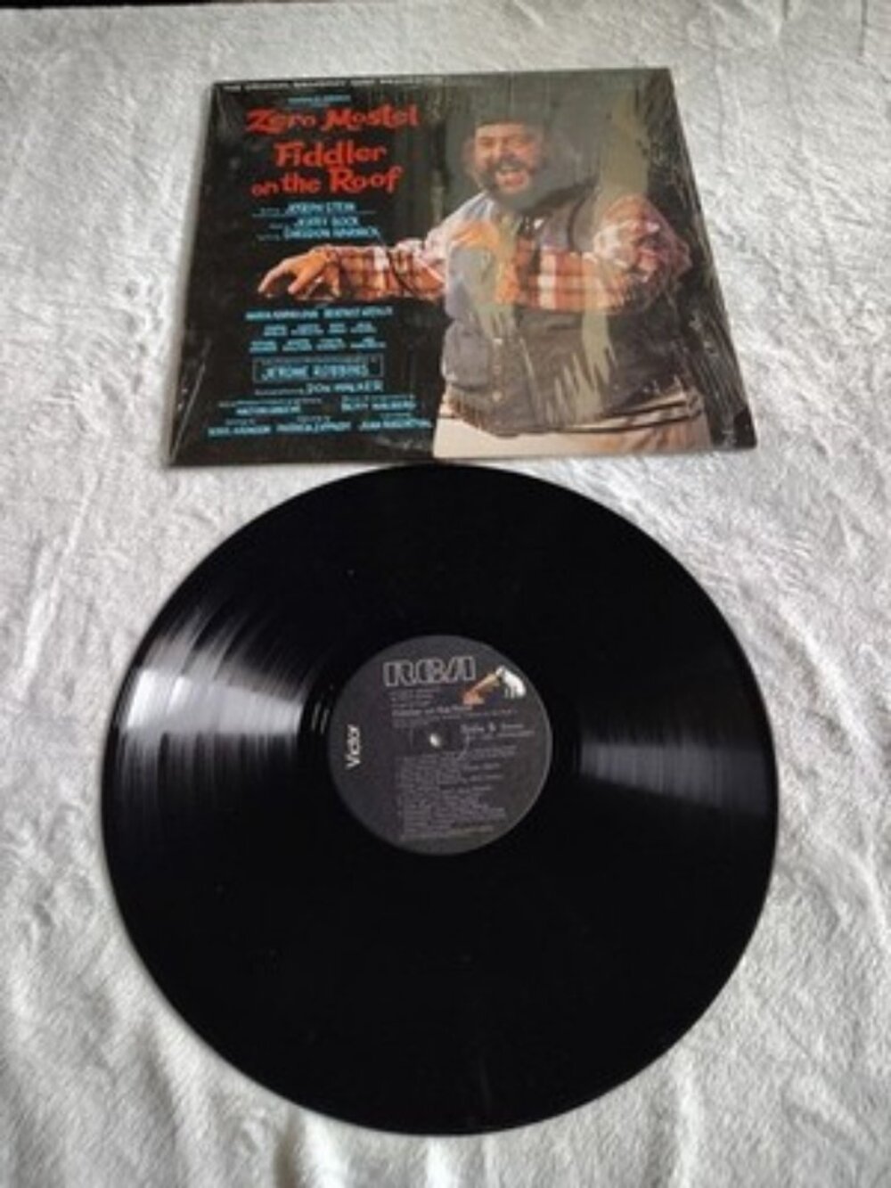 ZERO MOSTEl in Fiddler On The Roof - RCA Victor LSO-1093 STEREO - 12" Record